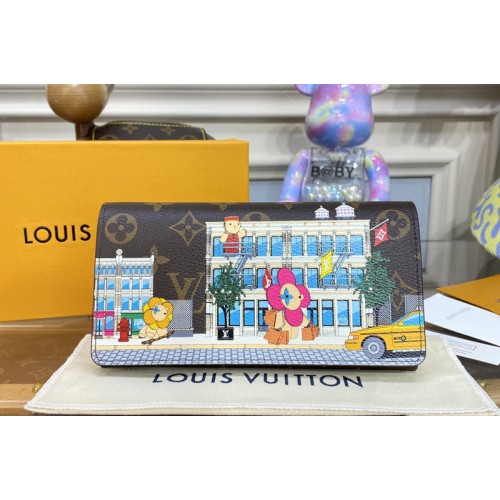 Louis Vuitton M81608 Sarah wallet in Monogram coated canvas With Yellow Louis Vuitton M81608 Sarah wallet in Monogram coated canvas With Yellow