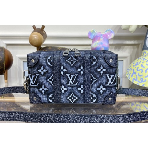 Louis Vuitton M81776 Soft Trunk Bag in Charcoal Cowhide leather Louis Vuitton M81776 Soft Trunk Bag in Charcoal Cowhide leather