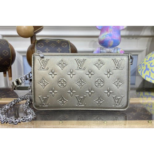 Louis Vuitton M81828 Lexington Pouch Bag in Light gold Moonogram calfskin Louis Vuitton M81828 Lexington Pouch Bag in Light gold Moonogram calfskin