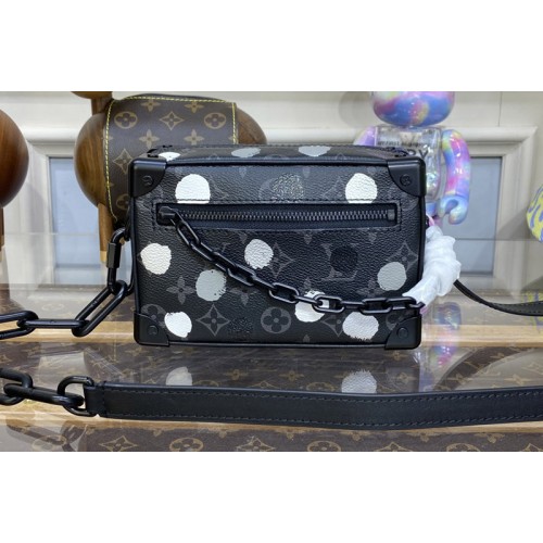 Louis Vuitton M81936 x YK Mini Soft Trunk Bag in Monogram Eclipse coated canvas with 3D Painted Dots print Louis Vuitton M81936 x YK Mini Soft Trunk Bag in Monogram Eclipse coated canvas with 3D Painted Dots print