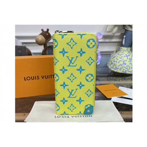 Louis Vuitton M81967 Zippy Vertical Wallet in Lime Monogram Playground coated canvas Louis Vuitton M81967 Zippy Vertical Wallet in Lime Monogram Playground coated canvas