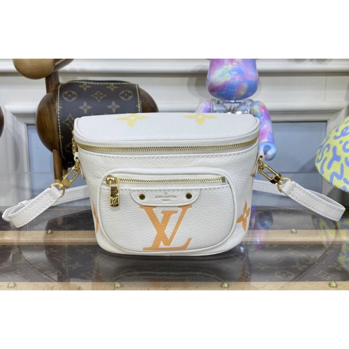 Louis Vuitton M82208 Mini Bumbag Bag in Neutral Monogram Empreinte leather Louis Vuitton M82208 Mini Bumbag Bag in Neutral Monogram Empreinte leather