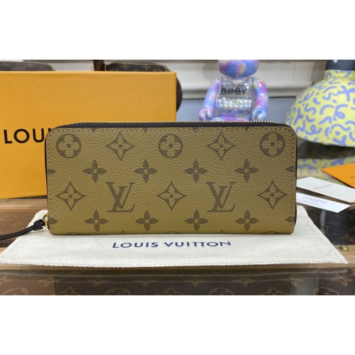 Louis Vuitton M82336 Clemence Wallet in Monogram Reverse coated canvas Louis Vuitton M82336 Clemence Wallet in Monogram Reverse coated canvas