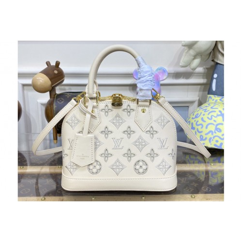 Louis Vuitton M22878 Alma BB handbag in Beige Calfskin Louis Vuitton M22878 Alma BB handbag in Beige Calfskin