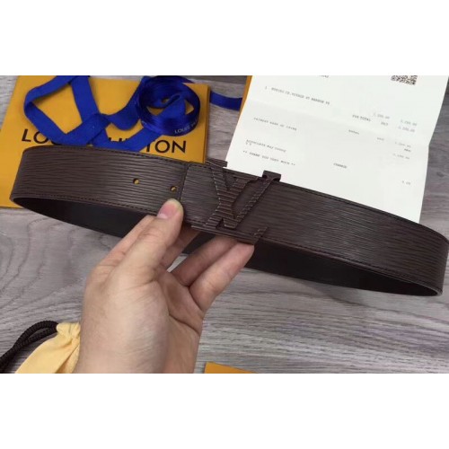 Louis Vuitton M9228 initiales 40mm Belts in Brown Epi Leather Louis Vuitton M9228 initiales 40mm Belts in Brown Epi Leather