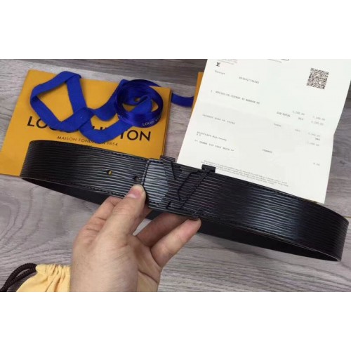 Louis Vuitton M9229 initiales 40mm Belts in Black Epi Leather Louis Vuitton M9229 initiales 40mm Belts in Black Epi Leather
