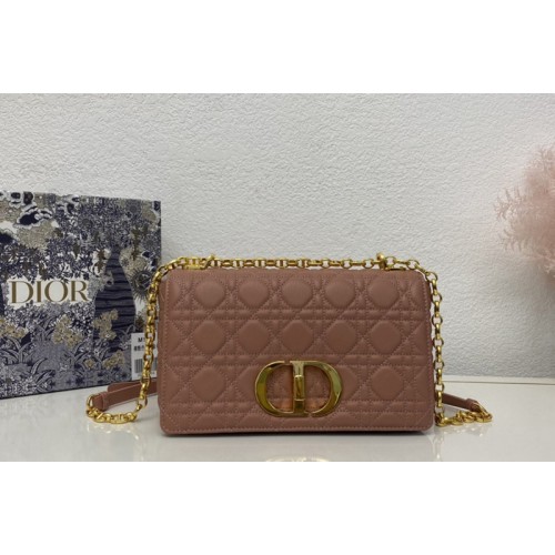Christian Dior M9242 Medium Dior Caro bag in Pink Supple Cannage Calfskin Christian Dior M9242 Medium Dior Caro bag in Pink Supple Cannage Calfskin