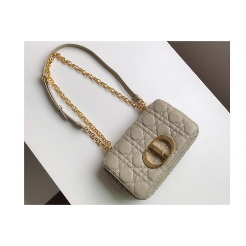 Christian Dior M9241 Small Dior Caro bag in Apricot Soft Cannage Calfskin Christian Dior M9241 Small Dior Caro bag in Apricot Soft Cannage Calfskin