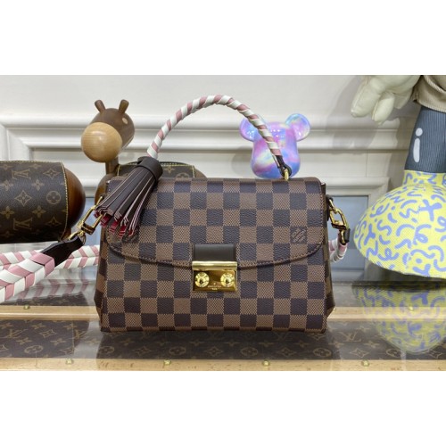 Louis Vuitton N40451 Braided Croisette Bag in Damier Ebene coated canvas Louis Vuitton N40451 Braided Croisette Bag in Damier Ebene coated canvas