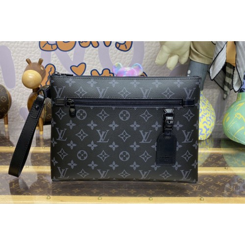 Louis Vuitton M40505 Takeoff Pouch in Monogram Eclipse Canvas Louis Vuitton M40505 Takeoff Pouch in Monogram Eclipse Canvas
