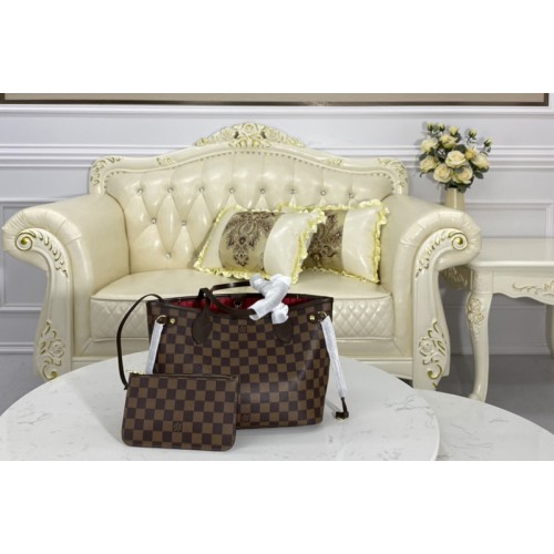 Louis Vuitton N41359 Neverfull PM tote Bag in Damier Ebene coated canvas Louis Vuitton N41359 Neverfull PM tote Bag in Damier Ebene coated canvas