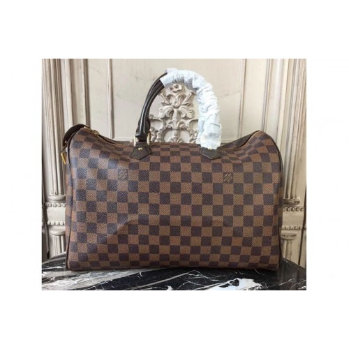 Louis Vuitton N41363 Speedy 35 Bags in Damier Ebene Canvas Louis Vuitton N41363 Speedy 35 Bags in Damier Ebene Canvas