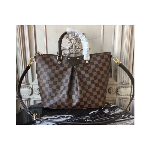 Louis Vuitton N41546 Siena MM Bag in Damier Ebene Canvas Louis Vuitton N41546 Siena MM Bag in Damier Ebene Canvas