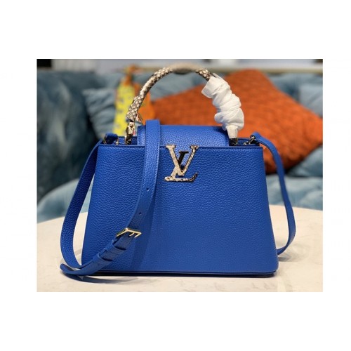 Louis Vuitton N98387 Capucines BB Handbag in Royal Blue Taurillon Leather Louis Vuitton N98387 Capucines BB Handbag in Royal Blue Taurillon Leather