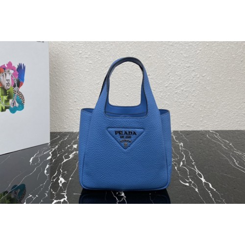 Prada 1BA349 Leather mini bag in Blue Togo Leather Prada 1BA349 Leather mini bag in Blue Togo Leather