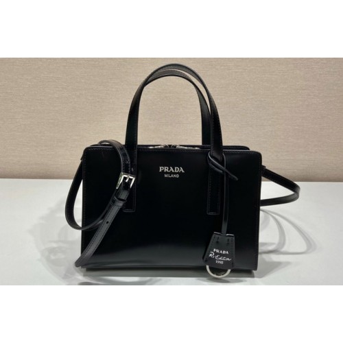 Prada 1BA357 Prada Re-Edition 1995 brushed-leather mini handbag in Black Leather Prada 1BA357 Prada Re-Edition 1995 brushed-leather mini handbag in Black Leather