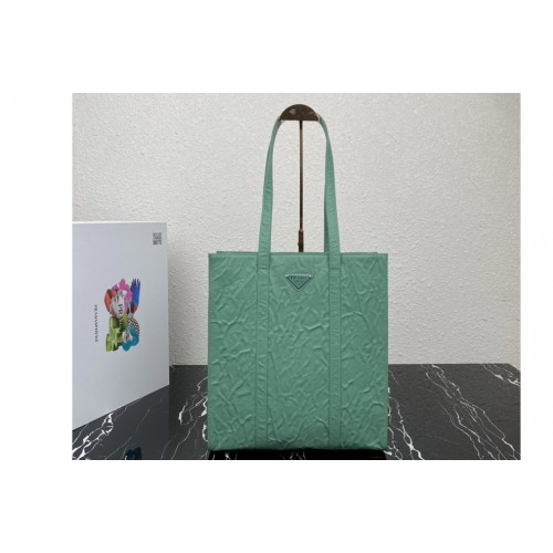Prada 1BG459 Small antique nappa leather tote Bag in Green Leather Prada 1BG459 Small antique nappa leather tote Bag in Green Leather