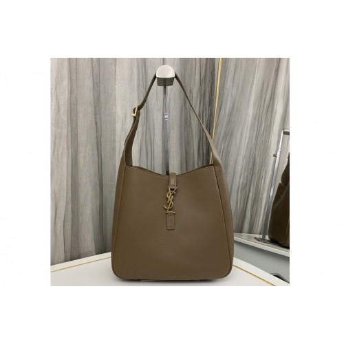YSL LE 5 A 7 SUPPLE SHOULDER BAG in Khaki Leather YSL LE 5 A 7 SUPPLE SHOULDER BAG in Khaki Leather