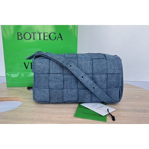 Bottega Veneta Cassette Bag in Denim Leather Bottega Veneta Cassette Bag in Denim Leather