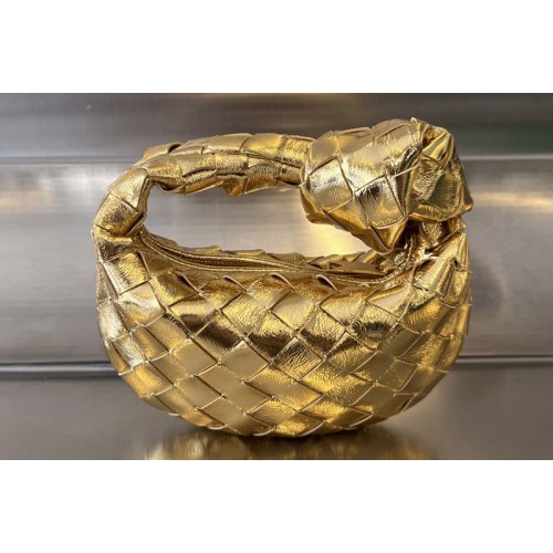 Bottega Veneta Candy Jodie Bag in Gold intrecciato leather Bottega Veneta Candy Jodie Bag in Gold intrecciato leather