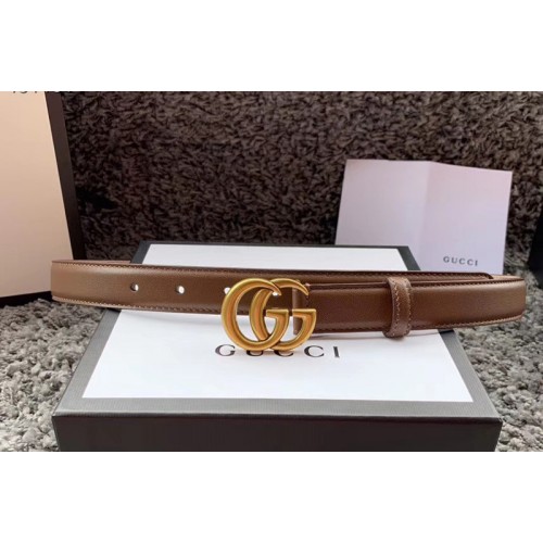 Womens Gucci 25mm Leather belt with Gold Double G buckle in Caramel Leather Womens Gucci 25mm Leather belt with Gold Double G buckle in Caramel Leather