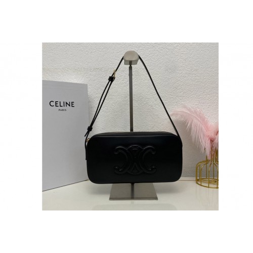 Celine CAMERA SHOULDER BAG CUIR TRIOMPHE IN Black SMOOTH CALFSKIN Celine CAMERA SHOULDER BAG CUIR TRIOMPHE IN Black SMOOTH CALFSKIN