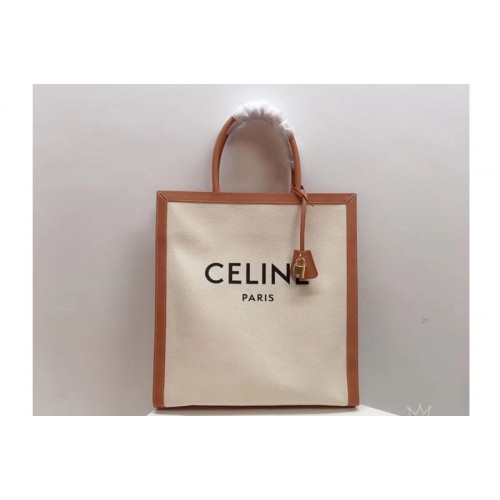 Celine Horizontal Vertical Tote Bags in Canvas with Celine print and calfskin Celine Horizontal Vertical Tote Bags in Canvas with Celine print and calfskin