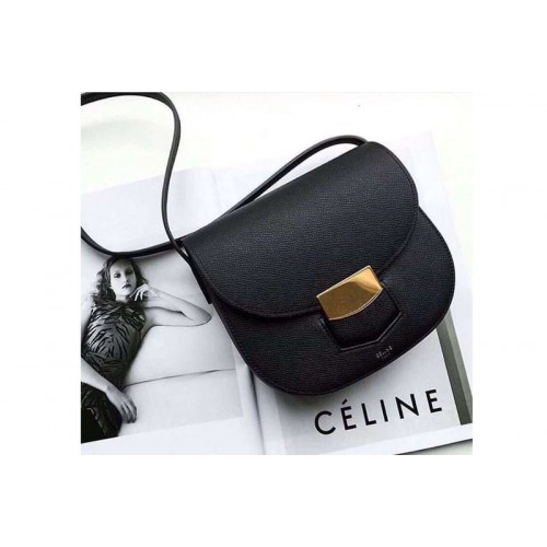 Celine Medium Trotteur Bag in Grained Calfskin Black Celine Medium Trotteur Bag in Grained Calfskin Black