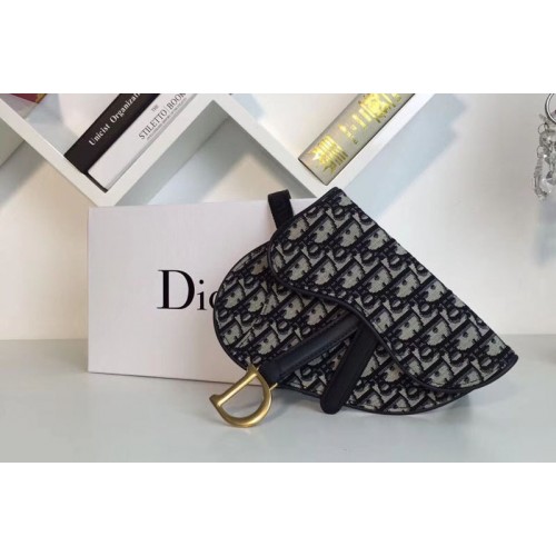 Dior S5632 Oblique Saddle Belt bags in blue Dior Oblique jacquard canvas Dior S5632 Oblique Saddle Belt bags in blue Dior Oblique jacquard canvas