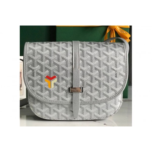 Goyard Belvedere PM bag in Gray Goyardine Canvas Goyard Belvedere PM bag in Gray Goyardine Canvas