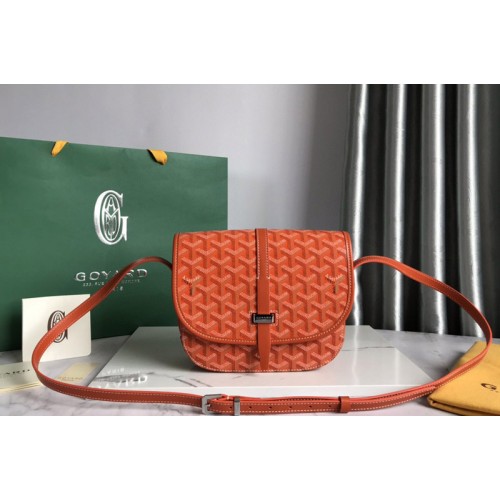Goyard Belvedere PM bag in Orange Goyardine Canvas Goyard Belvedere PM bag in Orange Goyardine Canvas