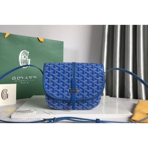 Goyard Belvedere PM bag in Blue Goyardine Canvas Goyard Belvedere PM bag in Blue Goyardine Canvas
