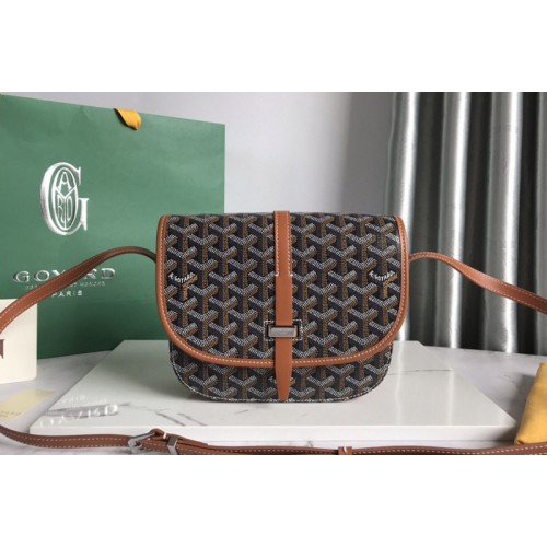 Goyard Belvedere PM bag in Black/Tan Goyardine Canvas Goyard Belvedere PM bag in Black/Tan Goyardine Canvas