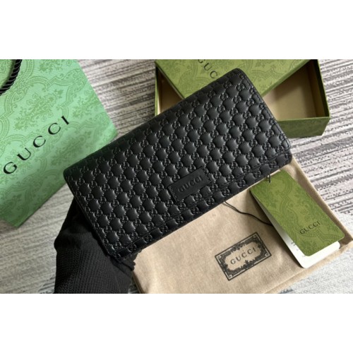 Gucci Envelope Wallet in Black Microguccissima Logo Leather Gucci Envelope Wallet in Black Microguccissima Logo Leather