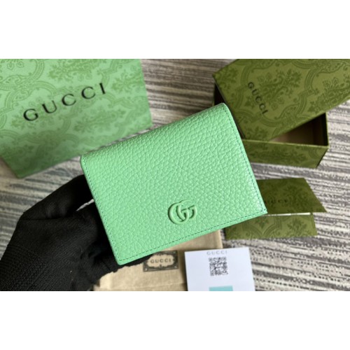 Gucci Marmont card case wallet in Green leather Gucci Marmont card case wallet in Green leather