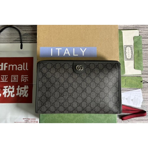 Gucci Ophidia toiletry case in Grey and black Supreme canvas Gucci Ophidia toiletry case in Grey and black Supreme canvas