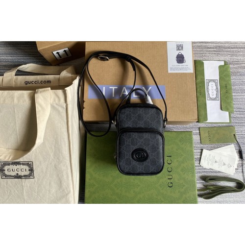 Gucci Mini bag with Interlocking G in Black Supreme canvas Gucci Mini bag with Interlocking G in Black Supreme canvas
