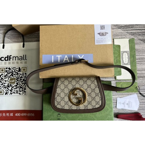 Gucci Blondie belt bag in Beige and ebony Supreme canvas Gucci Blondie belt bag in Beige and ebony Supreme canvas