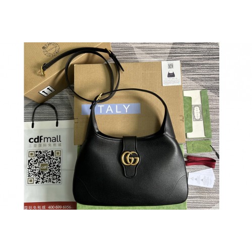 Gucci Aphrodite medium shoulder bag in Black soft leather Gucci Aphrodite medium shoulder bag in Black soft leather