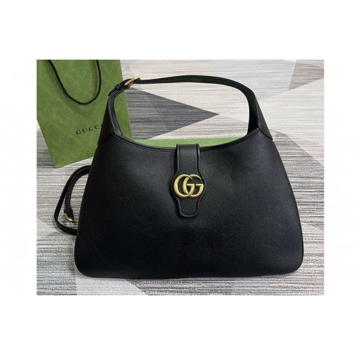 Gucci Aphrodite large shoulder bag in Black soft leather Gucci Aphrodite large shoulder bag in Black soft leather