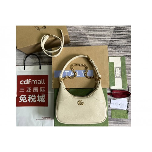 Gucci Aphrodite small shoulder bag in White soft leather Gucci Aphrodite small shoulder bag in White soft leather