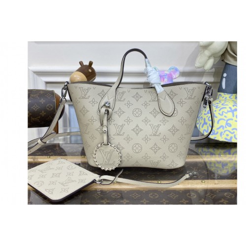 Louis Vuitton M21849 Blossom PM tote bag in Beige Mahina perforated calfskin leather Louis Vuitton M21849 Blossom PM tote bag in Beige Mahina perforated calfskin leather