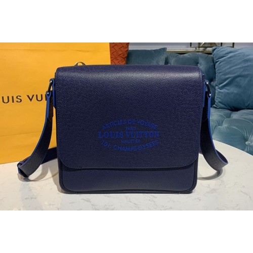 Louis Vuitton M30362 Roman PM Messenger Bag in Navy Blue Taiga leather Louis Vuitton M30362 Roman PM Messenger Bag in Navy Blue Taiga leather