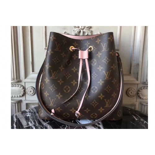 Louis Vuitton M44022 Neonoe Bag in Monogram Canvas With Pink Louis Vuitton M44022 Neonoe Bag in Monogram Canvas With Pink