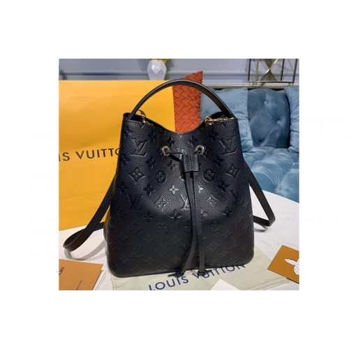 Louis Vuitton M45256 Neonoe MM Bags in Black Monogram Empreinte leather Louis Vuitton M45256 Neonoe MM Bags in Black Monogram Empreinte leather