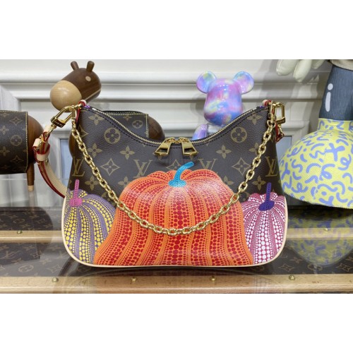 Louis Vuitton M46470 LVxYK Boulogne Bag in Monogram coated canvas with Pumpkin print Louis Vuitton M46470 LVxYK Boulogne Bag in Monogram coated canvas with Pumpkin print