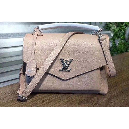 Louis Vuitton M54877 My Lockme Bag in Taupe Glace Calf Leather Louis Vuitton M54877 My Lockme Bag in Taupe Glace Calf Leather