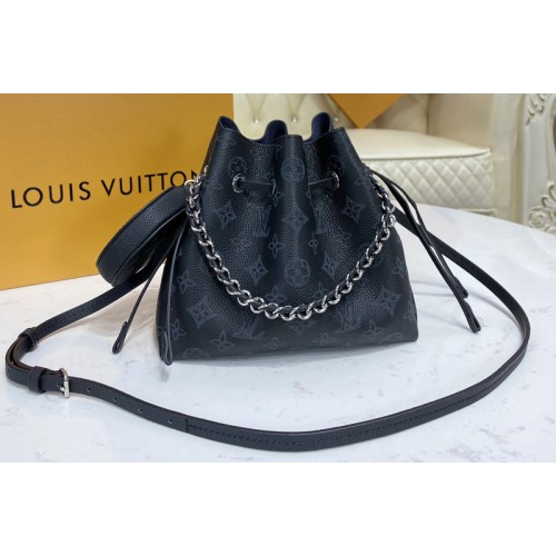 Louis Vuitton M57070 Bella bucket bag in Black Mahina calf leather Louis Vuitton M57070 Bella bucket bag in Black Mahina calf leather