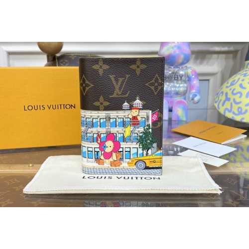 Louis Vuitton M81614 Passport Cover wallet in Monogram coated canvas With Yellow Louis Vuitton M81614 Passport Cover wallet in Monogram coated canvas With Yellow