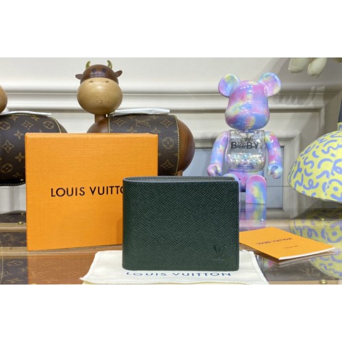 Louis Vuitton M81628 Slender Wallet in Green Taiga leather Louis Vuitton M81628 Slender Wallet in Green Taiga leather